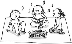 singing
